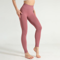 Leggings de yoga de control de abdomino Pantalones sin costuras Pantalones suaves de estiramiento de cintura alta para mujeres